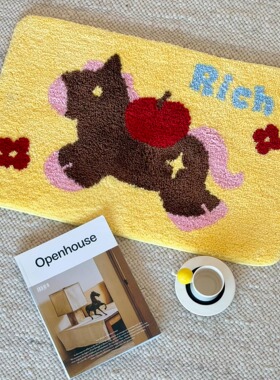 BLEU et ROSE【Little Pony】马年可爱地毯卧室客厅门垫植绒地垫