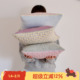BLEU 原创韩系格子抱枕纯棉绗线拼接沙发枕套 软fufu ROSE