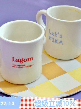 BLEU et ROSE【Kaffe杯】原创北欧风咖啡杯陶瓷简约设计马克杯