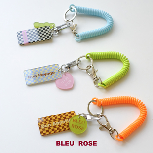 旋转世界 ROSE 原创ins亚克力钥匙扣可爱包包情侣挂件 BLEU