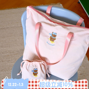 方块 ROSE 大容量休闲防水运动旅行袋行李托特包轻便 BLEU