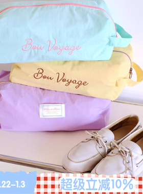 BLEU et ROSE【跳跳糖】防水旅行收纳鞋袋轻薄行李便携鞋套洗漱包