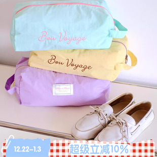 袋轻薄行李便携鞋 ROSE 防水旅行收纳鞋 套洗漱包 跳跳糖 BLEU