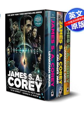 英文原版 苍穹浩瀚3册套装 精装 The Expanse 利维坦苏醒 卡利班的战争 阿巴登之门 星际探险故事小说 Leviathan Wakes