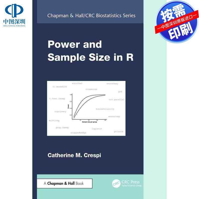 预售【按需印刷】英文原版 R语言中的功率和样本大小 Power and Sample Size in R 原装进口正版书籍