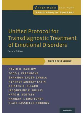 预售【按需印刷】英文原版 Unified Protocol for Transdiagnostic Treatment of Emotional Disorders情绪障碍跨诊断治疗的统一协