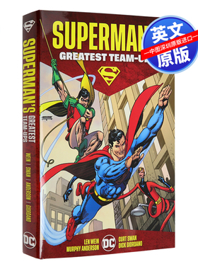 英文原版 DC漫画 Superman's Greatest Team-Ups 精装 超人伟大的团队合作 进口正版书籍