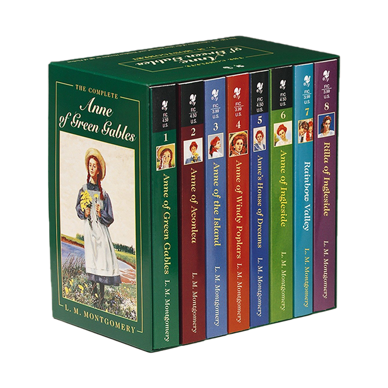 英文原版 绿山墙的安妮系列全集 8本套装蒙哥马利 Anne of Green Gables Complete 8 Book L M Montgomery