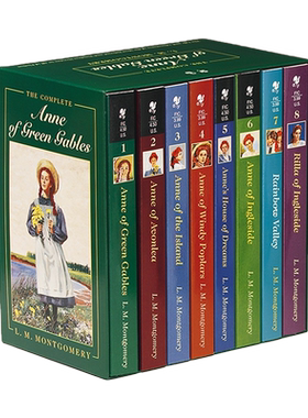 英文原版 绿山墙的安妮系列全集 8本套装蒙哥马利 Anne of Green Gables Complete 8 Book L M Montgomery