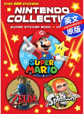 英文原版 Nintendo Collection 任天堂 Super Sticker Book 1 贴纸书 第一卷 进口正版 全彩活动贴纸书
