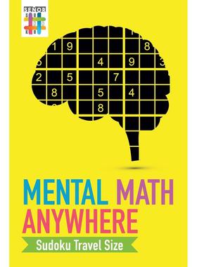 【预售 按需印刷】英文原版Mental Math Anywhere | Sudoku Travel Size进口原版正版书籍