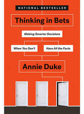 预售 对赌：信息不足时如何做出明智决策 英文原版 Thinking in Bets Annie Duke 安妮杜克 扑克策略 风险评估 进口原版书籍
