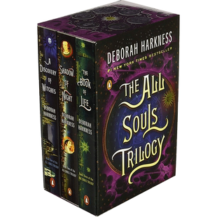 预售英文原版 发现女巫三部曲套装 魔法觉醒 英剧原著 马修古迪主演 The All Souls Trilogy Boxed Set (A Discovery of Witches)