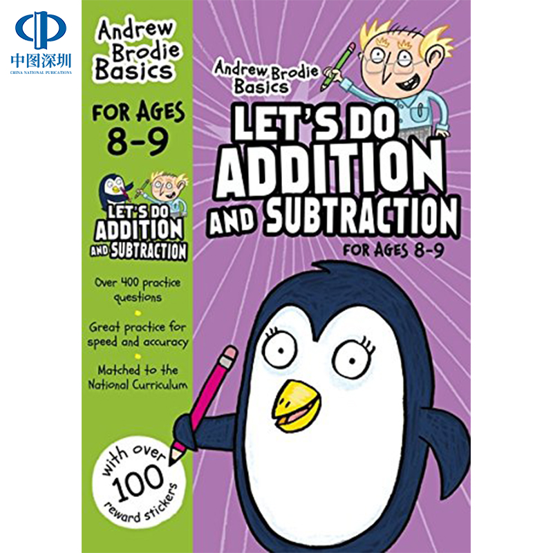 英文原版 让我们做加法和减法8-9(安德鲁布罗迪基础)平装本 Let's do Addition and Subtraction 8-9 (Andrew Brodie Basics)