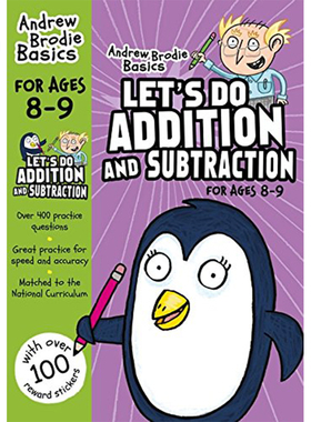 英文原版 让我们做加法和减法8-9(安德鲁布罗迪基础)平装本 Let's do Addition and Subtraction 8-9 (Andrew Brodie Basics)