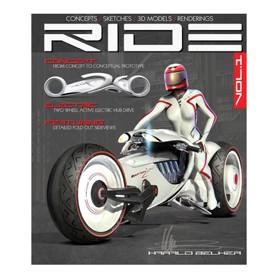 英文原版未来电动摩托车概念