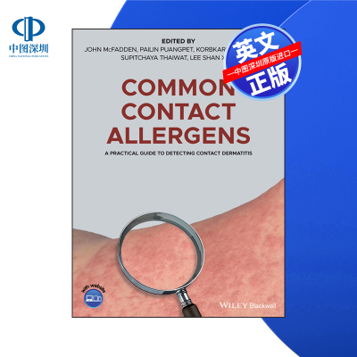 【预售 按需印刷】Wiley出版 常见接触性过敏原：检测接触性皮炎的实用指南 Common Contact Allergens 进口英文正版书籍