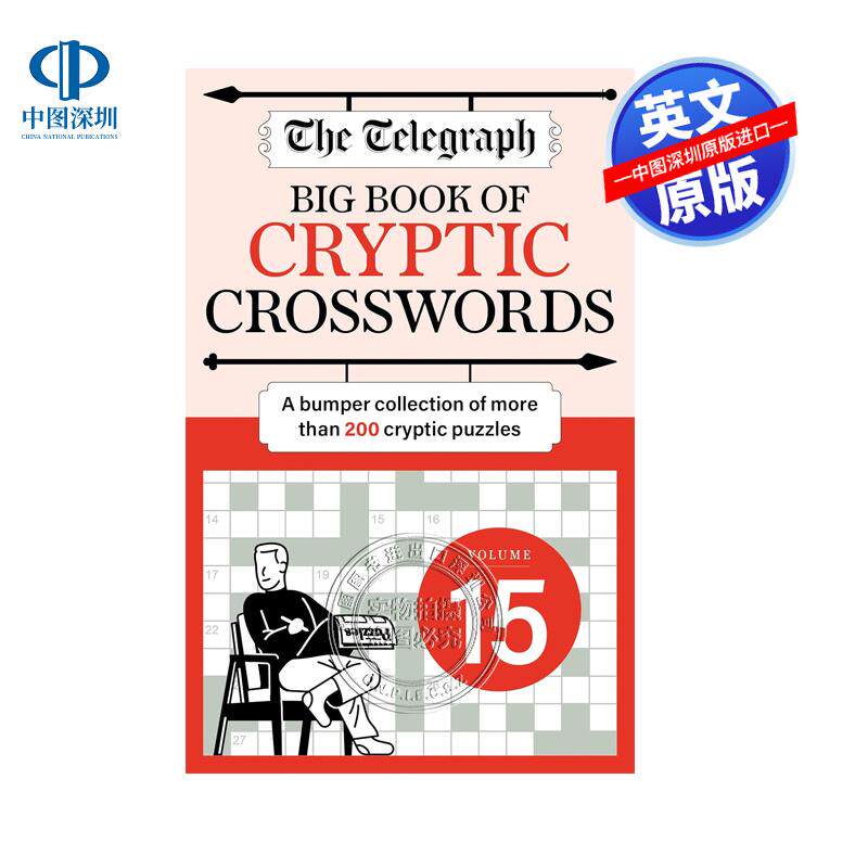 预售英文原版 he Telegraph Big Book of Cryptic 15 电讯报字谜大全 第15辑 Telegraph Media Group Ltd 游戏书 平装 英版