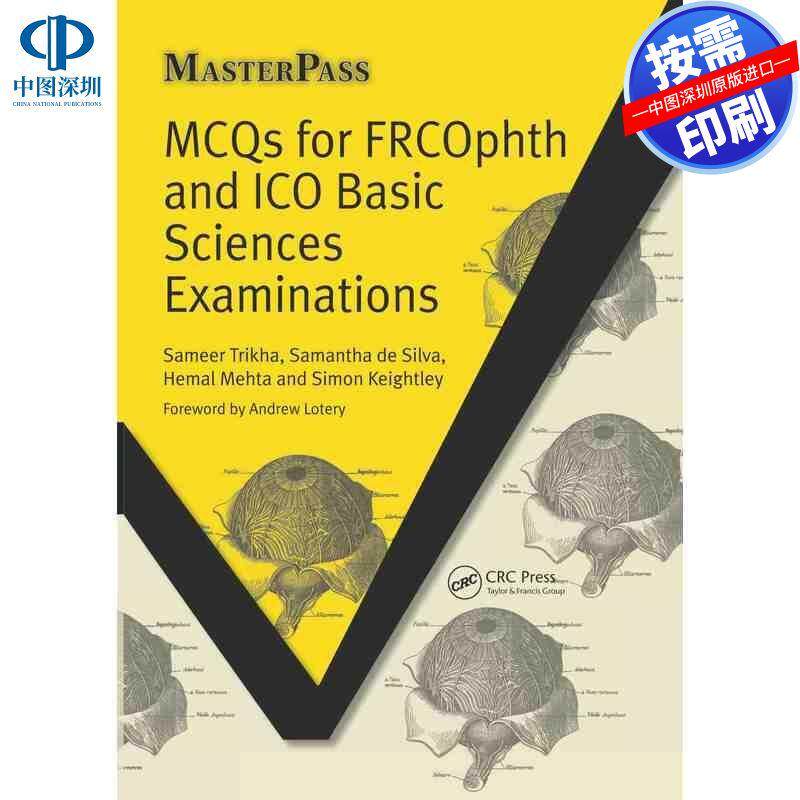 预售【按需印刷】英文原版 FRCOphth和ICO基础科学考试的多选题 MCQs for FRCOphth and ICO Basic Sciences Examinations 原装进