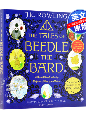 英文原版 诗翁彼豆故事集 插图版 The Tales of Beedle the Bard 哈利波特衍生周边小说 JKRowling