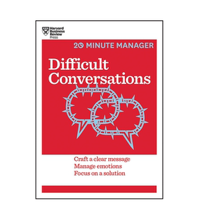 英文原版 哈佛商业评论 20分钟经纪人系列 Harvard Business  Difficult Conversations 进口英文版正版书籍