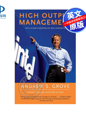 【预售英文原版】高产出管理 High Output Management  经济企业管理 进口英文正版书籍