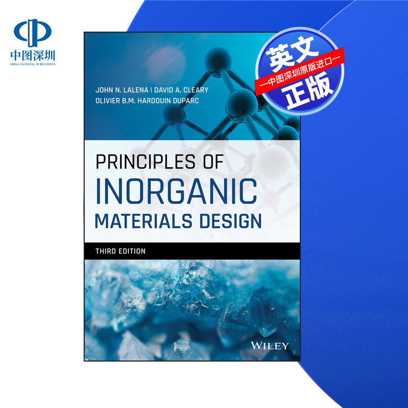 【预售 按需印刷】Wiley出版 无机材料设计原理 Principles of Inorganic Materials Design  进口英文正版书籍