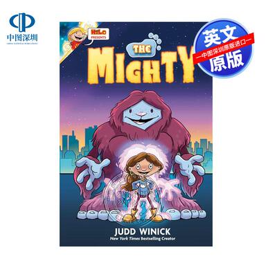 预售英文原版 希洛现身 威猛先生 精装 全彩幽默漫画故事读物小说 Hilo Presents: The Mighty: (A Graphic Novel)