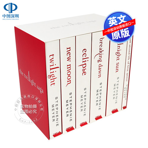 暮光之城6本书套装英文原版
