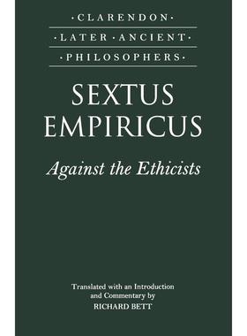 预售【按需印刷】英文原版 Sextus Empiricus塞克斯图斯·恩皮里库斯 牛津大学出版 原版进口正版书籍