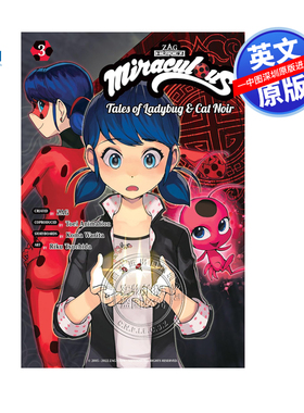 现货英文原版 绽放瓢虫少女 漫画 卷3 Miraculous: Tales of Ladybug & Cat Noir (Manga) 3 奇迹少女漫画书