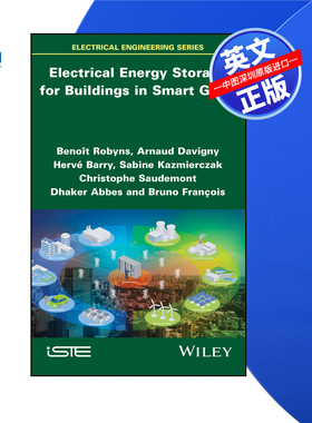 【预售 按需印刷】 Wiley出版 智能电网中建筑物的电能存储 Electrical Energy Storage for Buildings in Smart 进口英文正版书籍