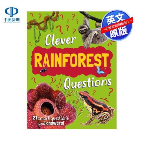 预售英文原版 Clever: Rainforest Questions 趣味问答：热带雨林 Annabelle Lynch 自然科普 平装 英版