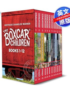 现货英文原版 棚车少年之谜套装 1-12册 The Boxcar Children Bookshelf