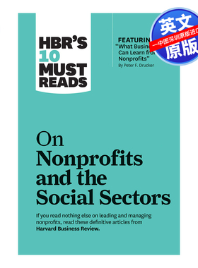 英文原版 哈佛商业评论 HBR 关于非营利组织和社会部门的 10 篇文章 Hbr's 10 Must Reads on Nonprofits and the Social Sectors