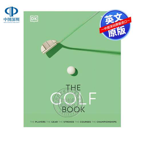 英文原版 DK 高尔夫全书 精装 高尔夫击球技巧重大赛事各种器材指南科普百科图画书 The Golf Book