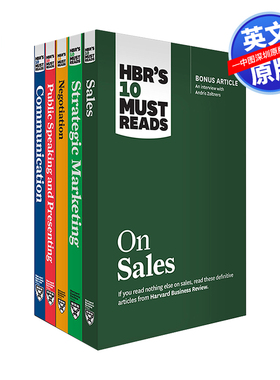 英文原版 哈佛商业评论10个销售和市场营销收藏需读书目5册套装 HBR's 10 Must Reads for Sales and Marketing Collection