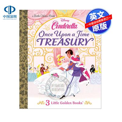 预售英文原版 童话宝库（迪士尼灰姑娘） Once Upon a Time Treasury (Disney Cinderella) 童趣绘本 精装