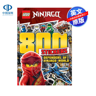 预售英文原版 乐高幻影忍者 800个贴纸趣味互动书 LEGO® NINJAGO®: 800 Stickers: Defenders of Ninjago World