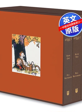 英文原版 卡尔文与跳跳虎3册盒装 精装收藏版漫画合集 The Complete Calvin and Hobbes 纽约时报畅销书 Bill Watterson