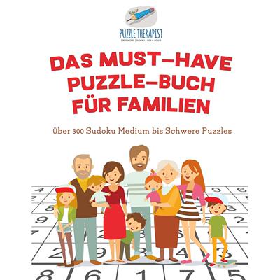 【预售 按需印刷】德文原版Das Must-Have Puzzle-Buch für Familien | über 300 Sudoku Medium bis Schwere Puzzles德语ger进