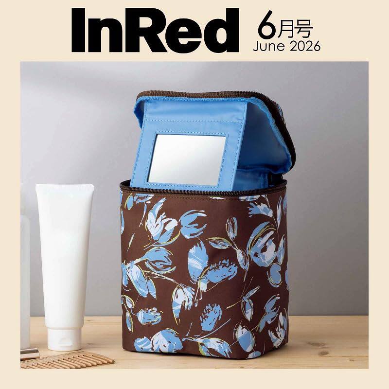预售【深图日文】InRed 2026年6月号 送 relume品牌带镜化妆包/桶 时尚流行杂志  宝島社  日本原装进口 正版书