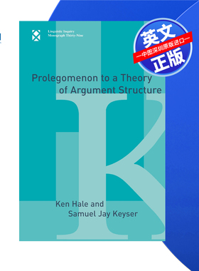 【预售 按需印刷】论元结构理论导论 Prolegomenon to a Theory of Argument Structure 进口英文正版书籍