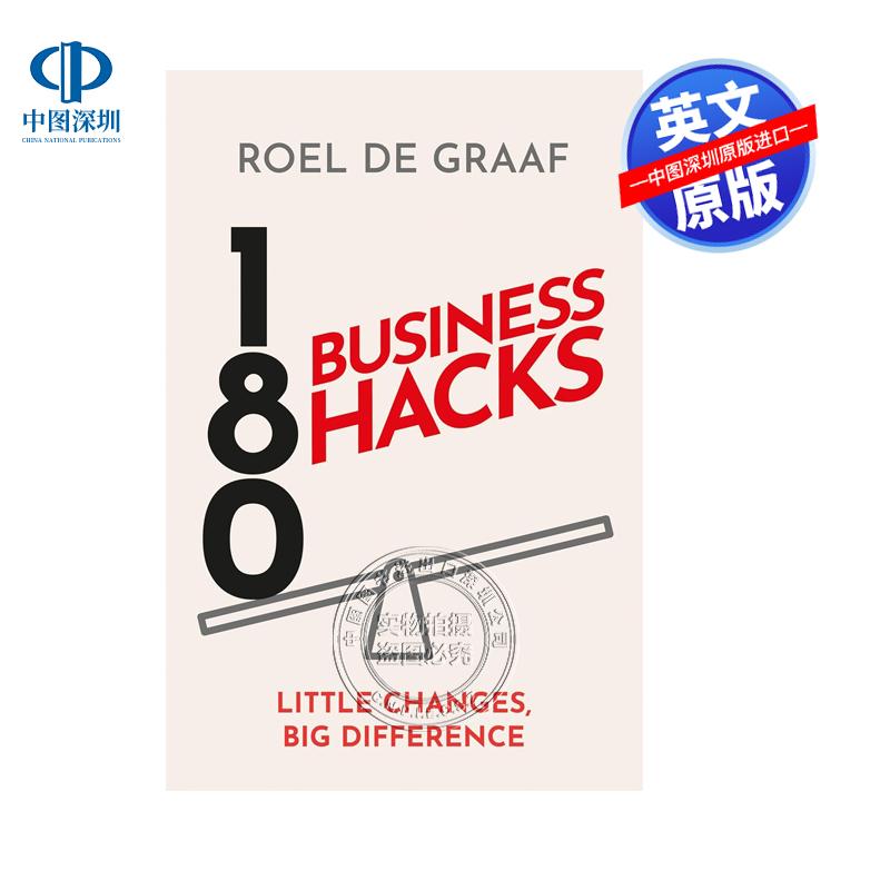 预售英文原版 自我提升 180个商业技巧 180 Business Hacks