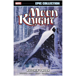 英文原版 漫威漫画 月光骑士系列：屠夫 Moon Knight Epic Collection: Butcher's Moon 故事Marvel小说