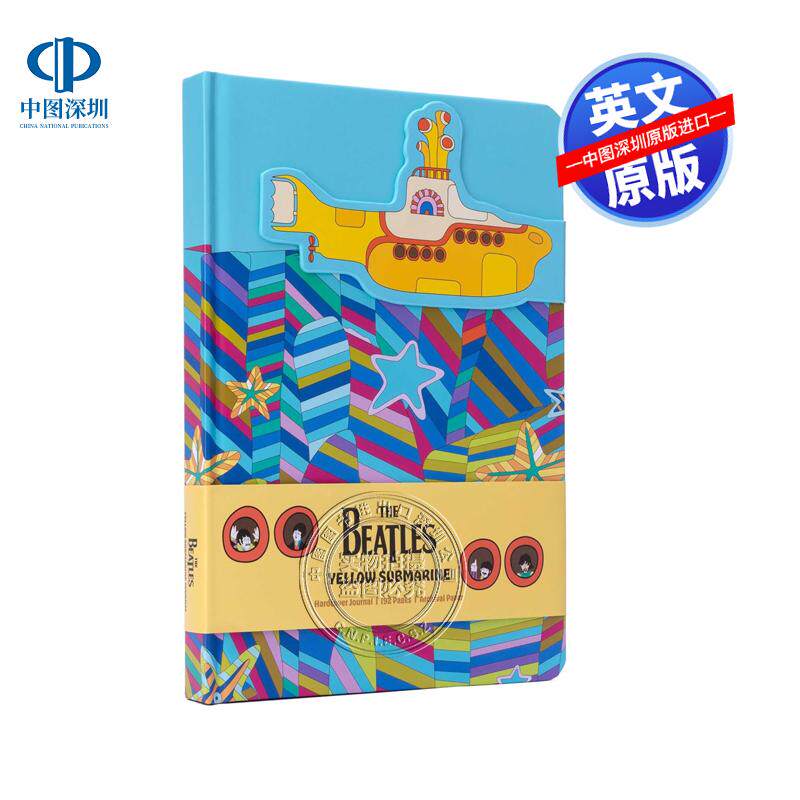 英文原版 披头士 黄色潜水艇笔记本记事本 The Beatles: Yellow Submarine Journal 文创 正版周边行程日记本