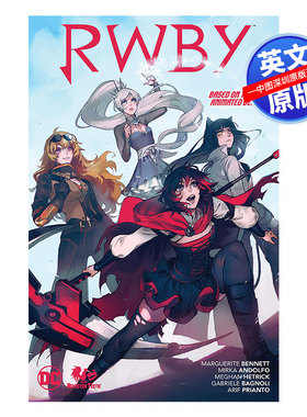 英文原版 DC漫画 红白黑黄RWBY 网络动画周边官方漫画 衍生故事绘本书