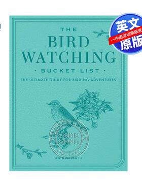 预售英文原版 观鸟清单 60种鸟类户外探险终极指南 艺术书 Bird-Watching Bucket List Ultimate Guide for Birding Adventures