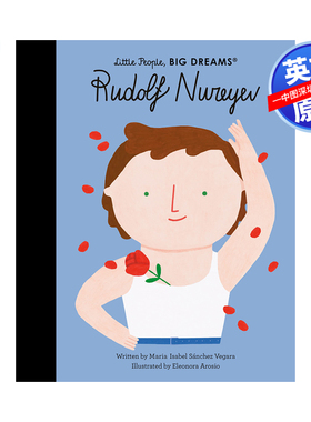 英文原版 小人物大梦想系列 男孩篇 鲁道夫纽瑞耶夫 Little People Big Dreams Rudolf Nureyev 绘本 英文版进口名人传记