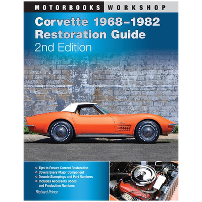 英文原版 Motorbooks 工作坊系列 Corvette 1968-1982 Restoration Guide, 2nd Edition 修复指南 第2版 进口正版书籍